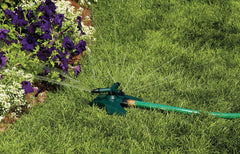 3-Arm Plastic Revolving Sprinkler on Plastic Base