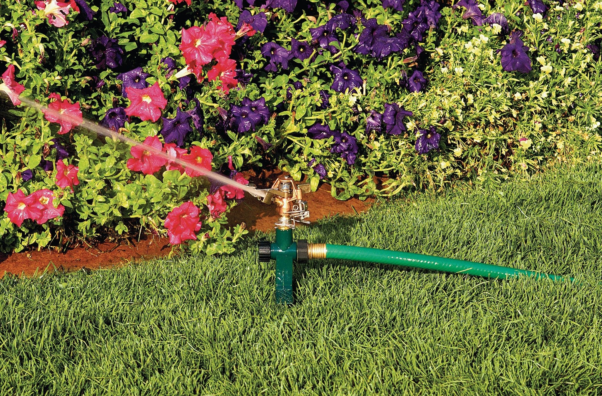 1/2-in. Brass Impact Sprinkler on Metal Step Spike