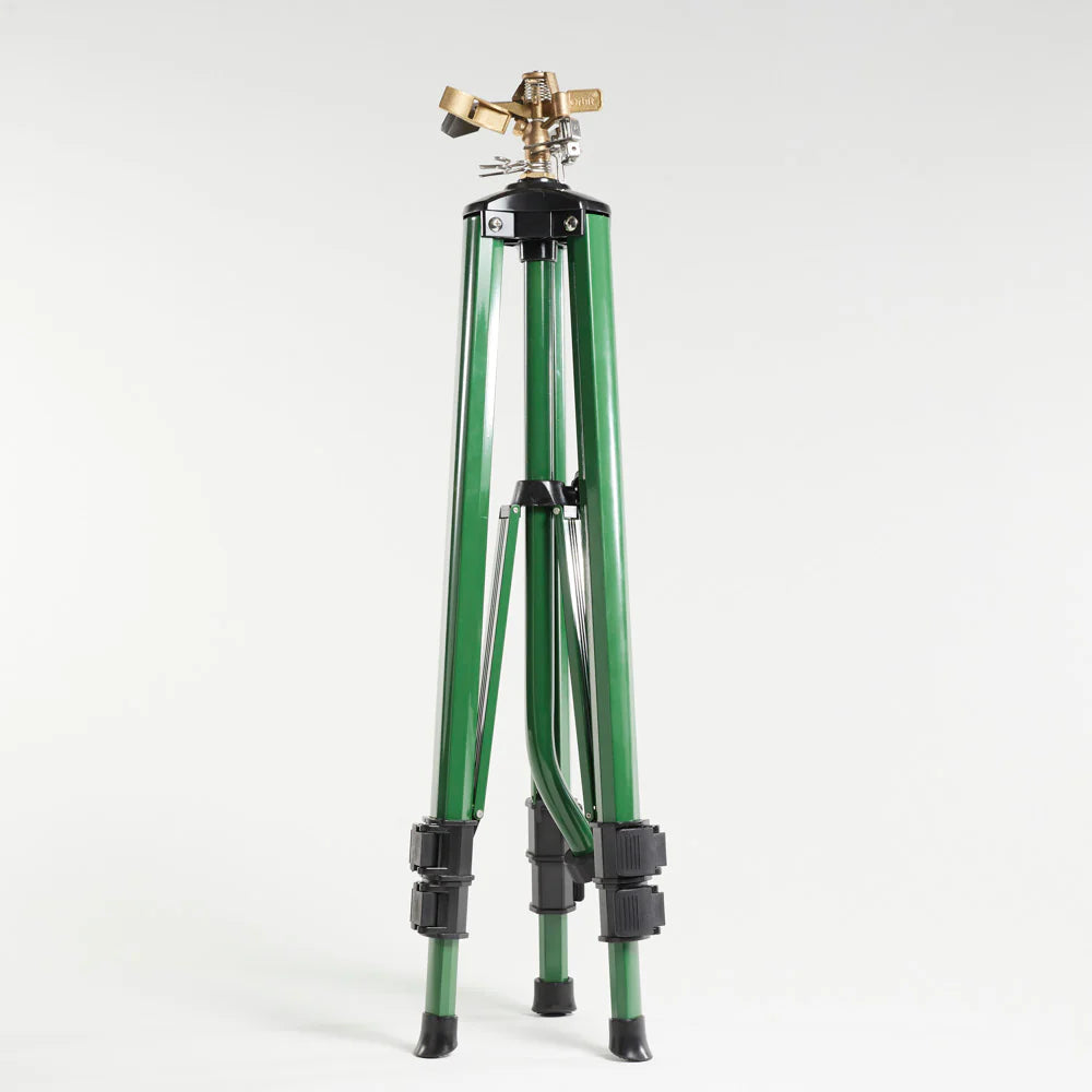 1/2 Inch Brass Impact Sprinkler on Tripod Base