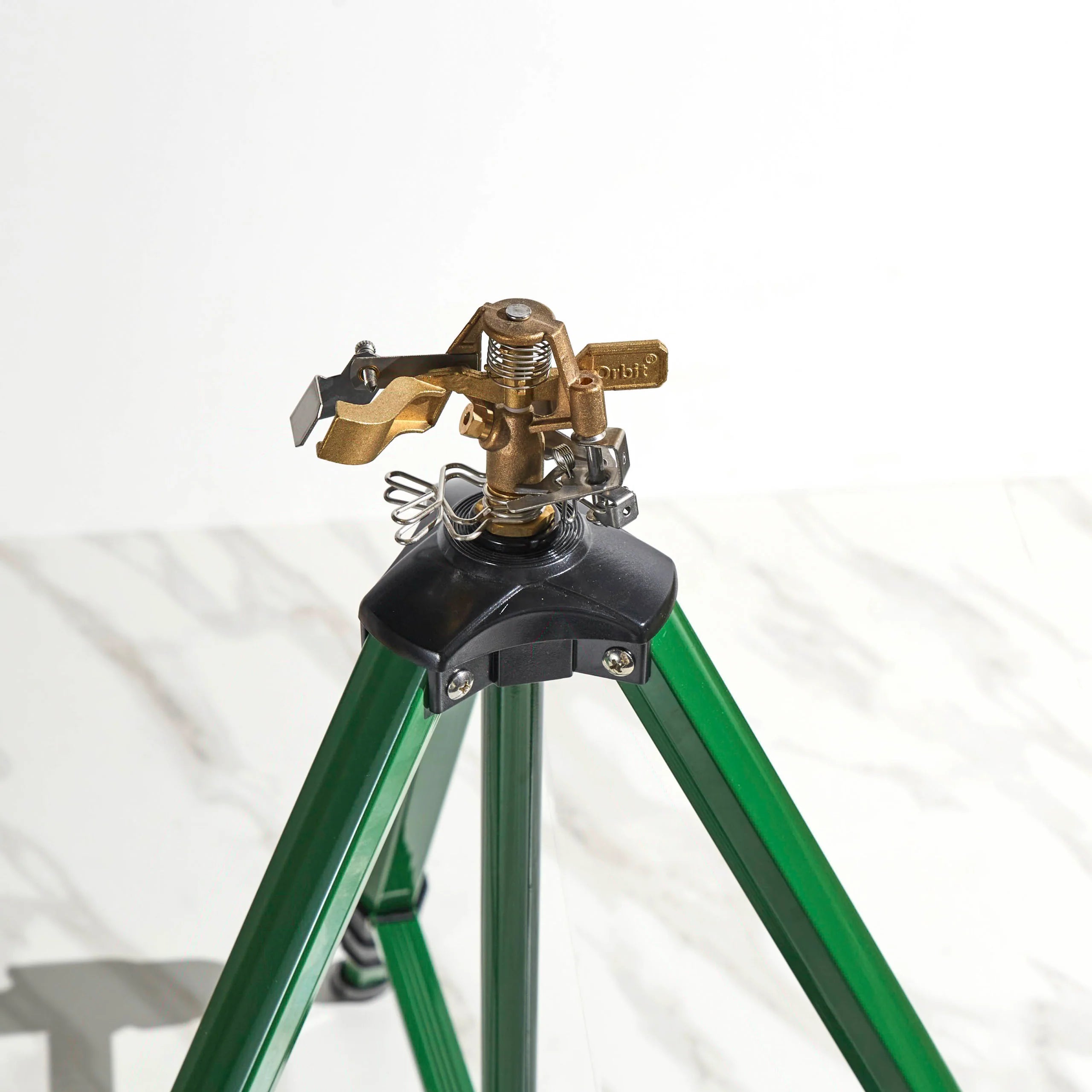 1/2 Inch Brass Impact Sprinkler on Tripod Base